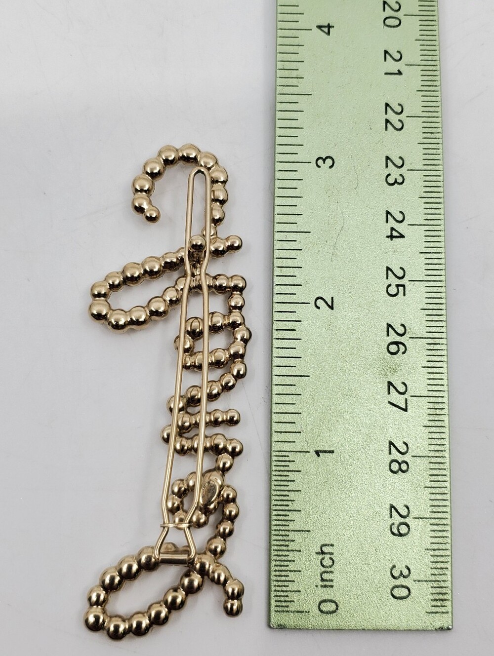 Chanel Logo Script Barrette - Picture 7 of 7